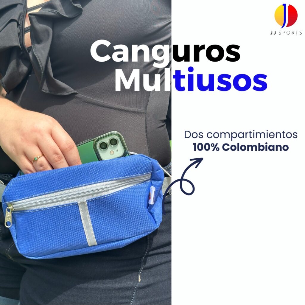 Canguro Guayaquil personalizado con logo estampado – práctico, moderno y promocional
